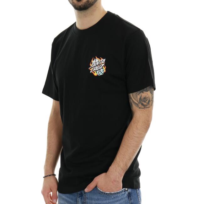 T-SHIRT FLAMING DICE SANTA CRUZ - Mad Fashion | img vers.650x/